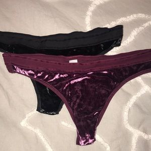 Two Victoria’s Secret Thongs